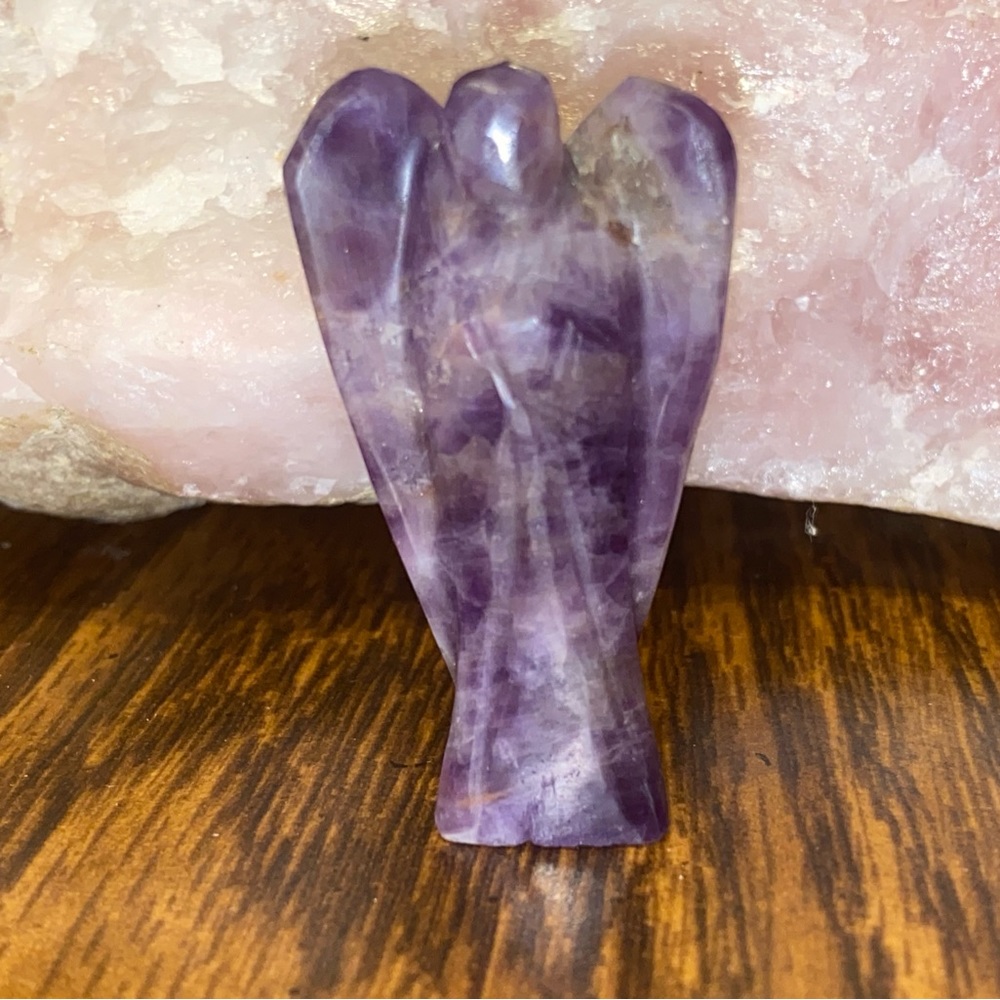 💜 Amethyst Carved Angel 💜